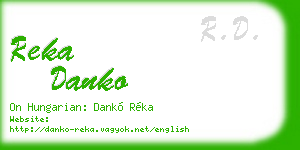 reka danko business card